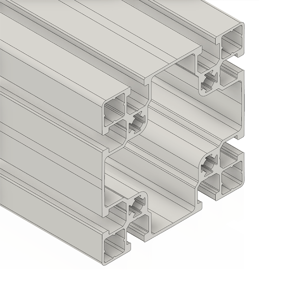10-909045C-0-60IN MODULAR SOLUTIONS EXTRUDED PROFILE<br>90MM X 90MM X 45MM CORNER POST, CUT TO THE LENGTH OF 60 INCH
